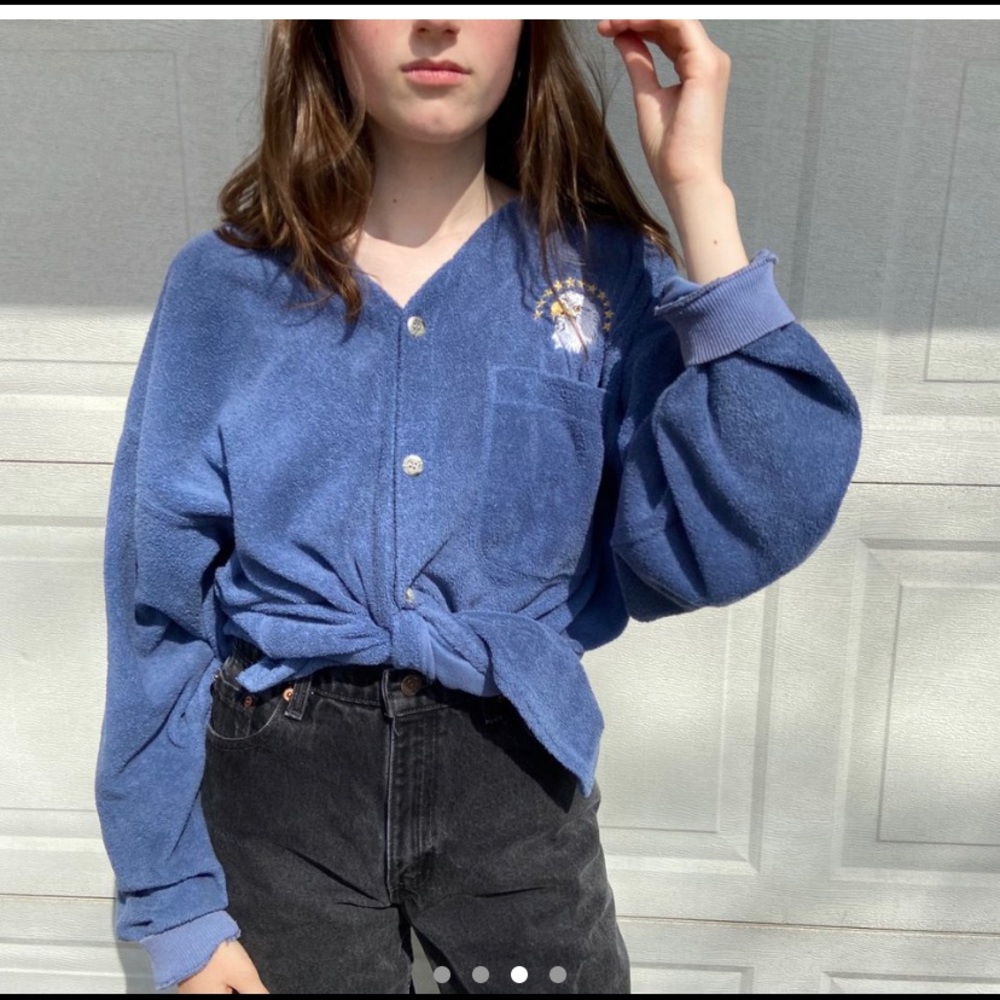 Vintage Button up eagle